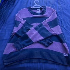 Pink and Dark Blue crewneck sweater